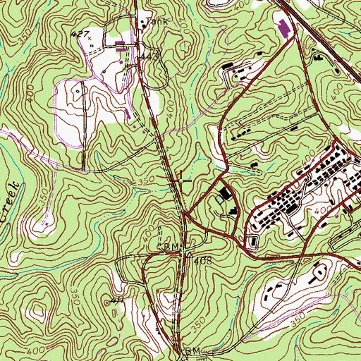 Topographic Map of Kisseck Pond (historical), GA