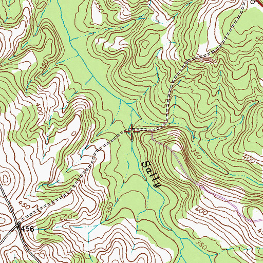 Topographic Map of Underwood Mill (historical), GA