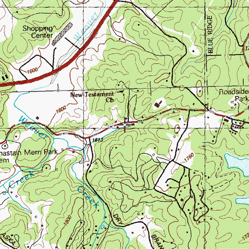 Topographic Map of Alsobrook School (historical), GA