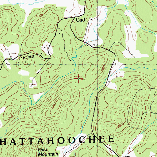 Topographic Map of Bryant Prospect, GA