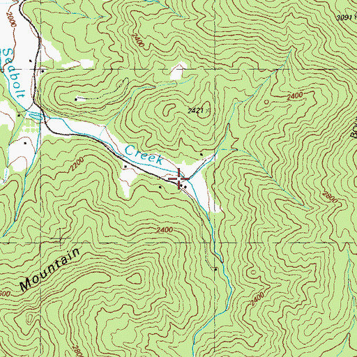 Topographic Map of Craytonia, GA