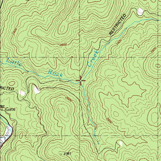 Topographic Map of High Falls, GA