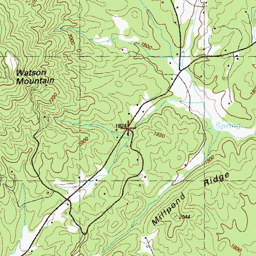 Topographic Map of Rocky Gap (historical), GA