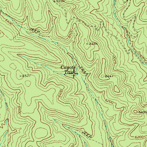 Topographic Map of Coyote Tank, AZ