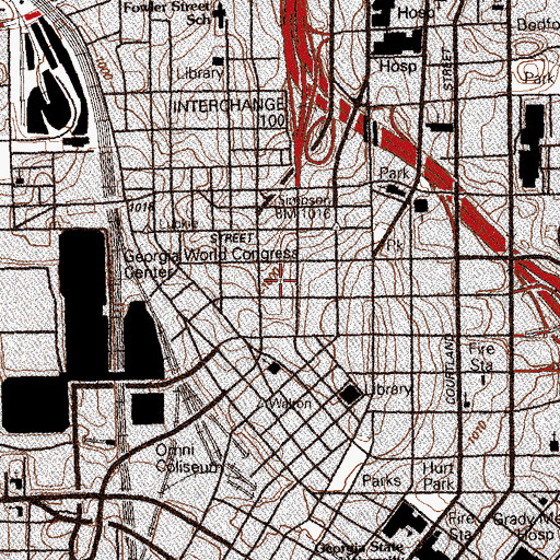 Topographic Map of Inforum, GA