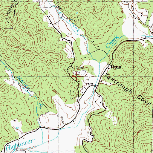 Topographic Map of Boyd Chapel (historical), GA