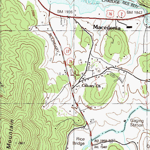 Topographic Map of Macedonia School (historical), GA