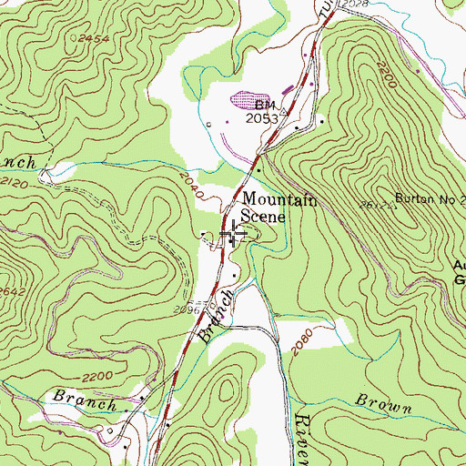 Topographic Map of Mount Zion Church, GA