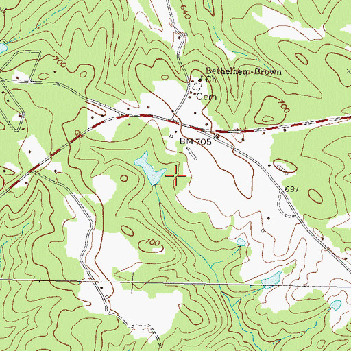 Topographic Map of Oglethorpe County, GA