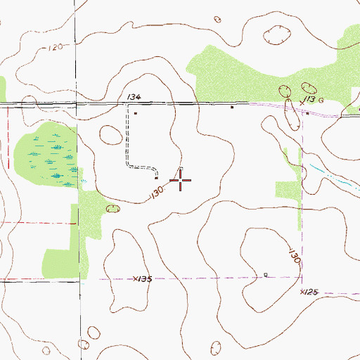 Topographic Map of Seminole County, GA