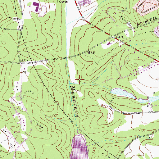 Topographic Map of Walton County, GA