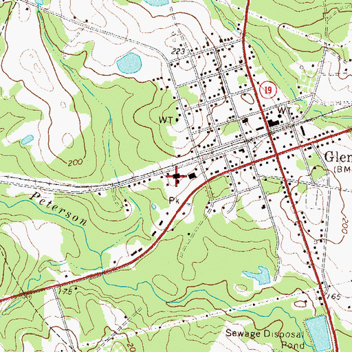 Topographic Map of Wheeler County Elementary School, GA