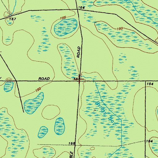Topographic Map of Chauncey, GA