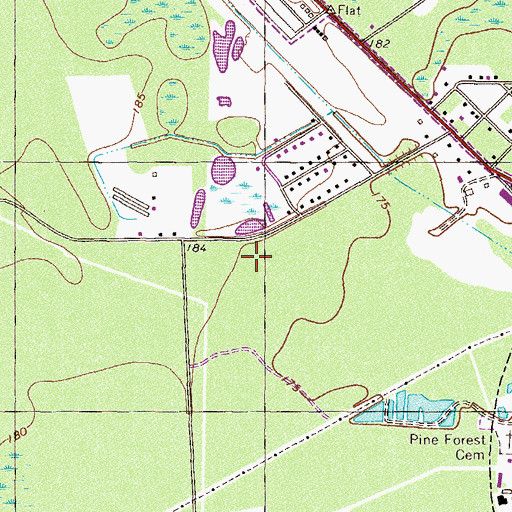 Topographic Map of Clinch County Middle School, GA