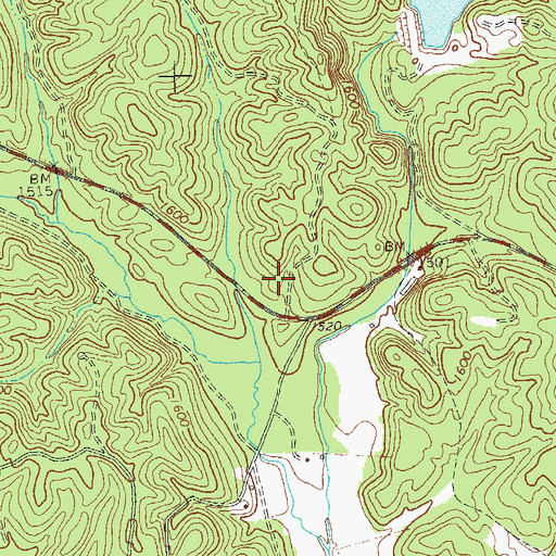 Topographic Map of Spriggs Summerour Cemetery, GA