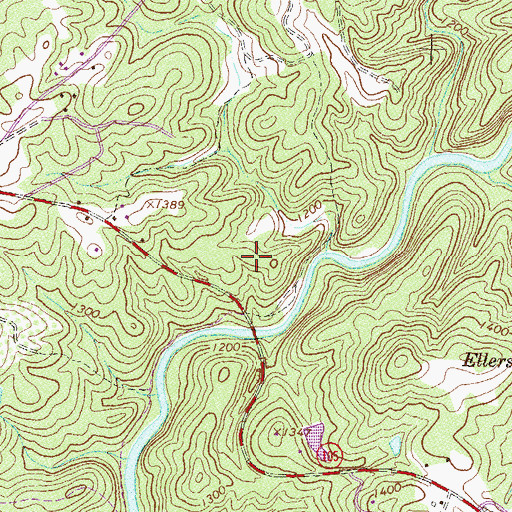 Topographic Map of Cannons Bridge, GA