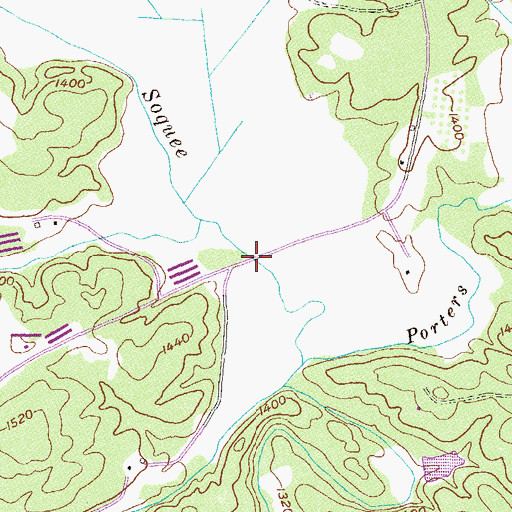 Topographic Map of Emma Griffin Hardman Bridge, GA