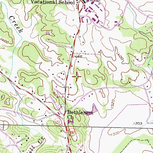 Topographic Map of Habersham County, GA