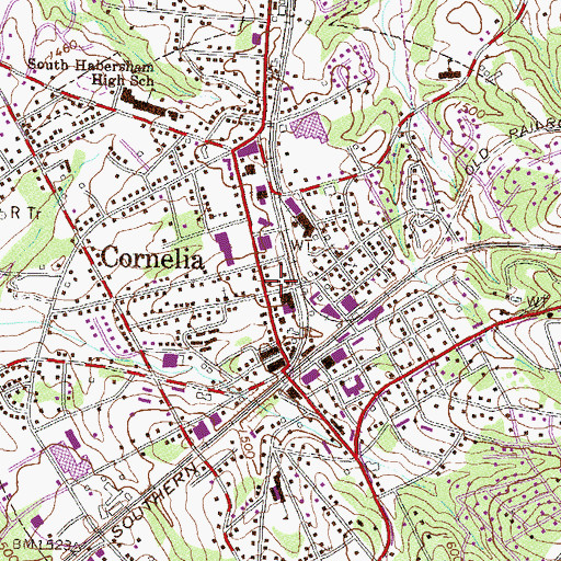 Topographic Map of Kimsey Academy (historical), GA
