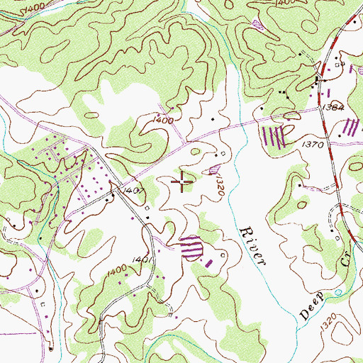 Topographic Map of North Habersham Middle School, GA