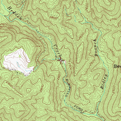 Topographic Map of Glade Hope School (historical), GA