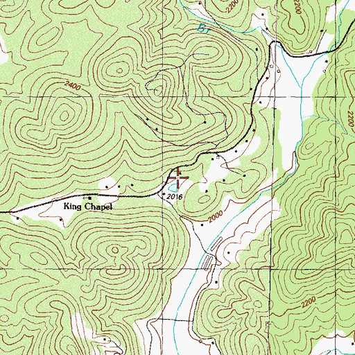 Topographic Map of Permisson Valley Campground, GA