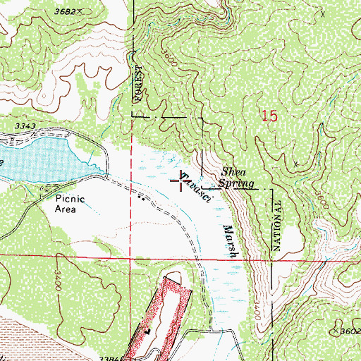 Topographic Map of Tavasci Marsh, AZ