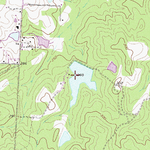 Topographic Map of Ben Hill County, GA