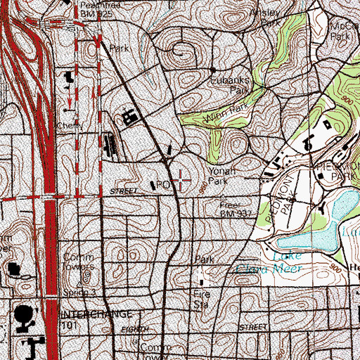 Topographic Map of 400 Colony Square Heliport, GA