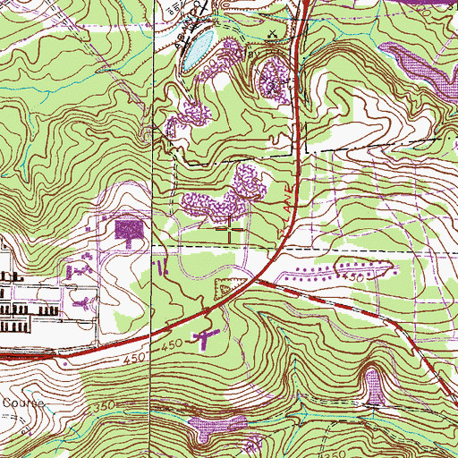 Topographic Map of Dwight David Eisenhower Army Medical Center Heliport, GA