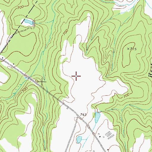 Topographic Map of Klockner Airport (historical), GA