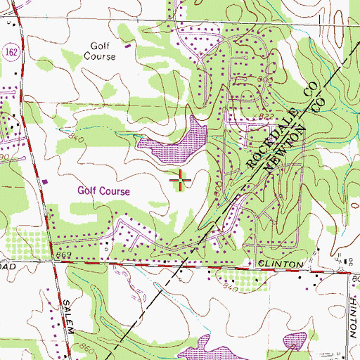 Topographic Map of Flanigan Airport (historical), GA