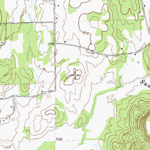Topographic Map of Blue Bird Field (historical), GA