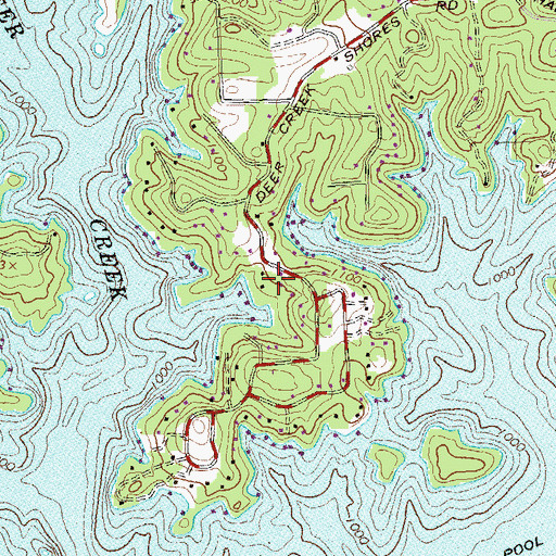 Topographic Map of McDonald Heliport, GA