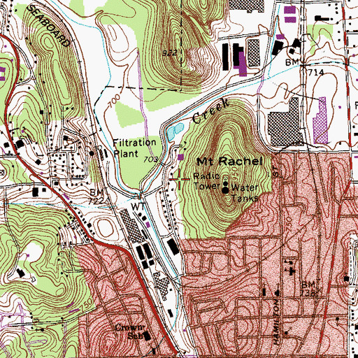 Topographic Map of Hamilton Medical Center Heliport, GA