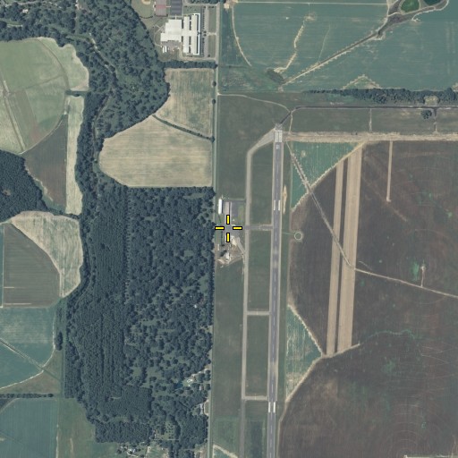 Aerial/Satellite Image of Donalsonville Municipal Airport, GA