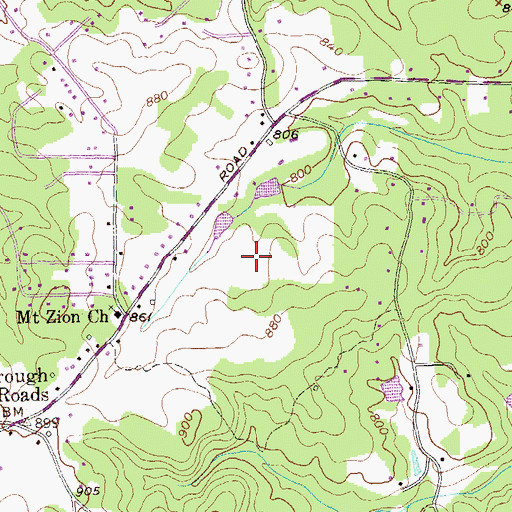 Topographic Map of Cole Field (historical), GA
