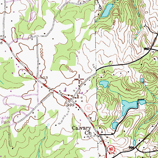 Topographic Map of Coleman Field, GA