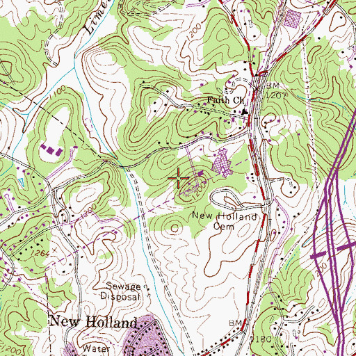 Topographic Map of Lanier Park Hospital Heliport, GA