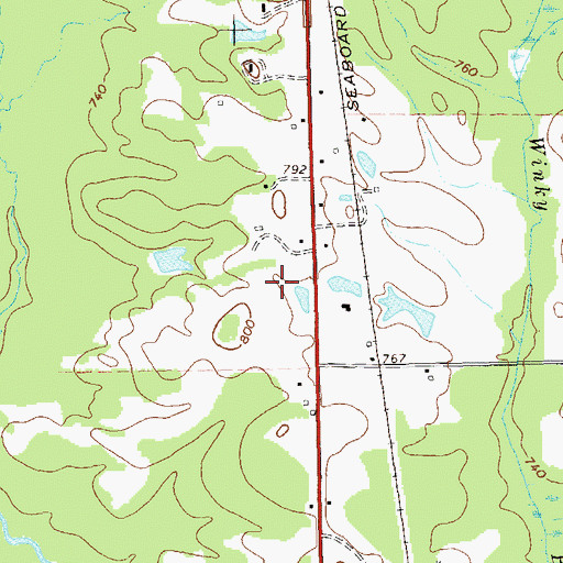 Topographic Map of Fagundes Field, GA