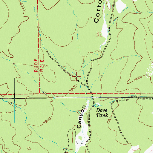 Topographic Map of Telephone Canyon, AZ