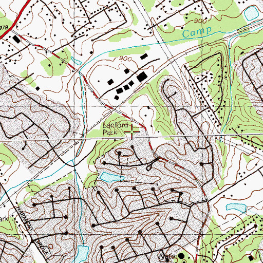 Topographic Map of Stephens Heliport, GA