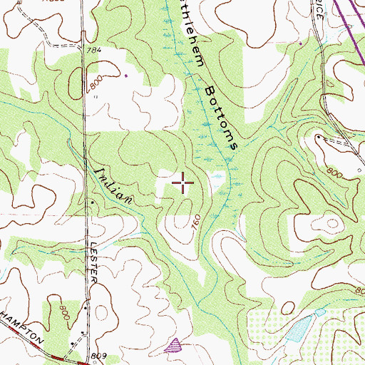 Topographic Map of Holders Field (historical), GA