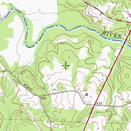 Topographic Map of Camfield Airport (historical), GA