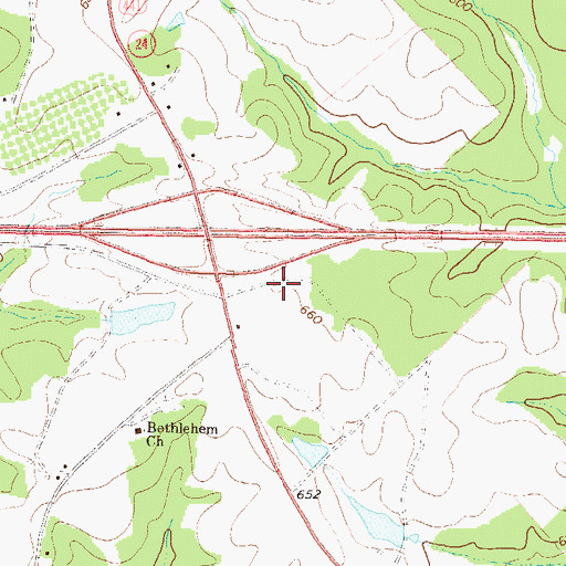 Topographic Map of Holiday Inn Heliport, GA