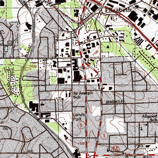 Topographic Map of Kennestone Heliport, GA