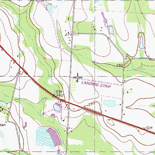 Topographic Map of Sunbelt Strip, GA