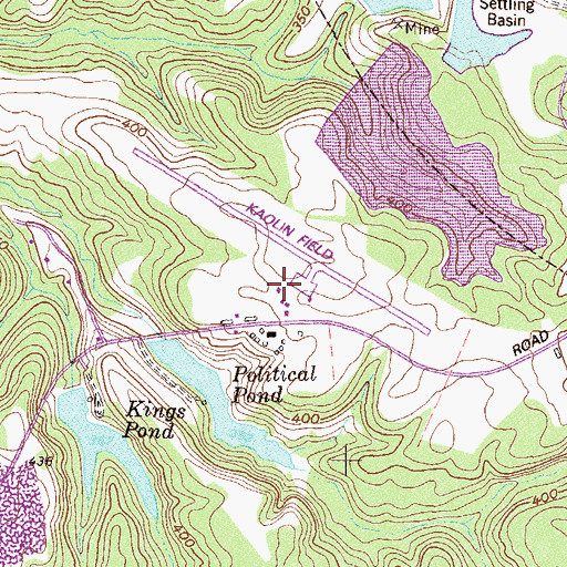 Topographic Map of Kaolin Field, GA