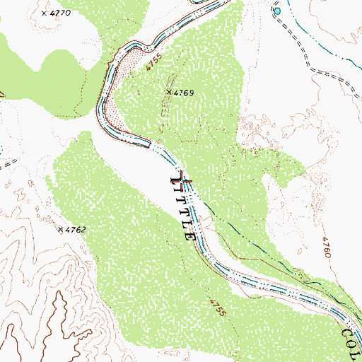 Topographic Map of Coyote Wash, AZ