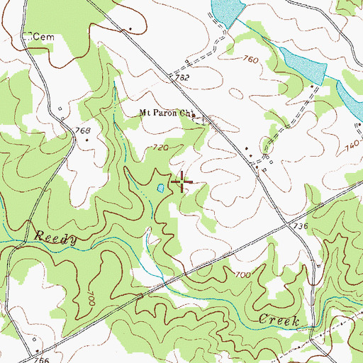 Topographic Map of Sleepy Hollow Airport, GA